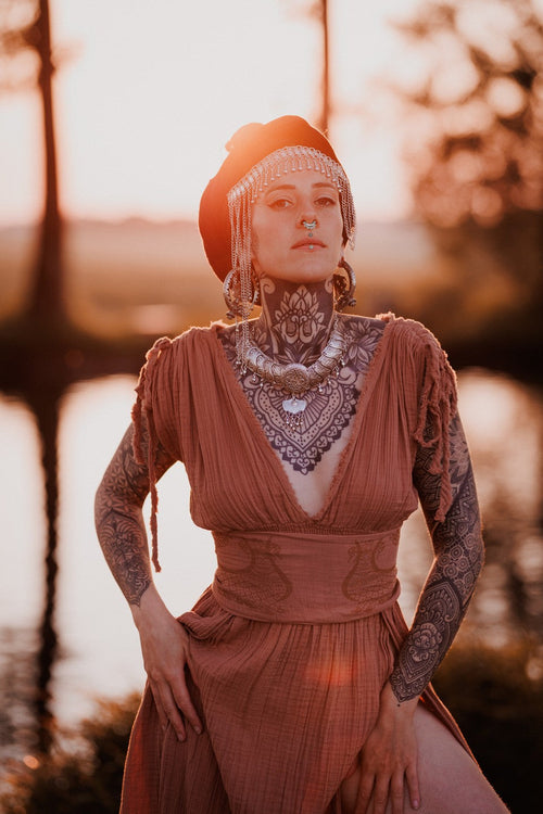 Breathable cotton bohemian dress perfect for weddings