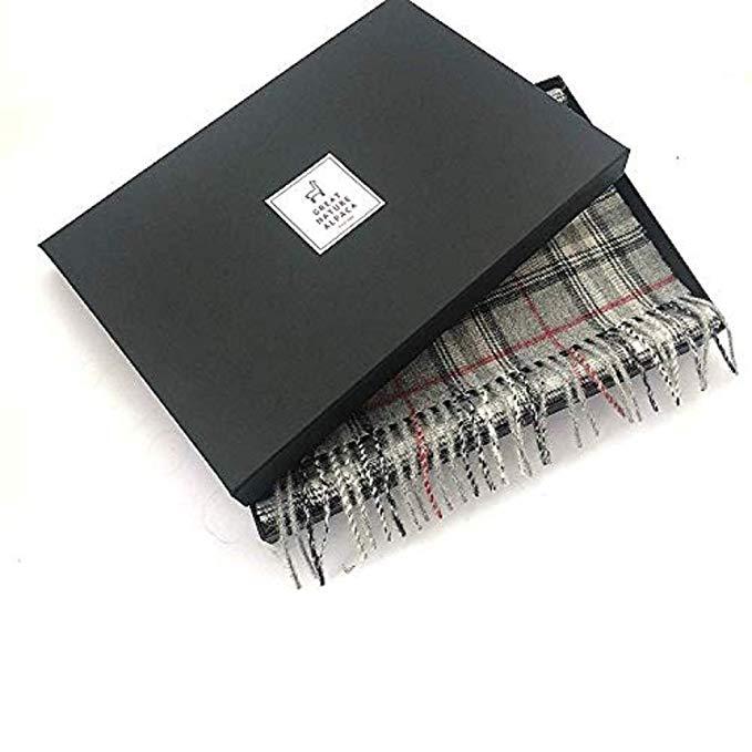 Classic grey scarf made in Peru with luxe fabric feel