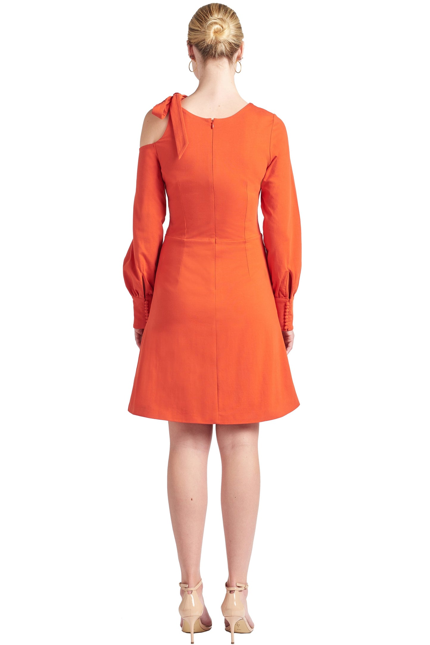 Back View of Caprice Dress with Hidden Zipper