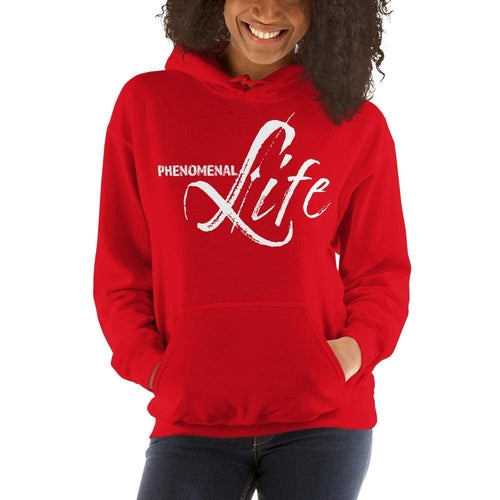Side View of Women’s Phenomenal Life Hoodie with Graphic Design