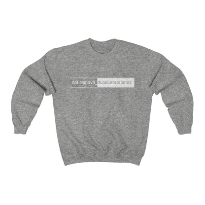 Ribbed neck sweatshirt with Python code branding – unisex sizing