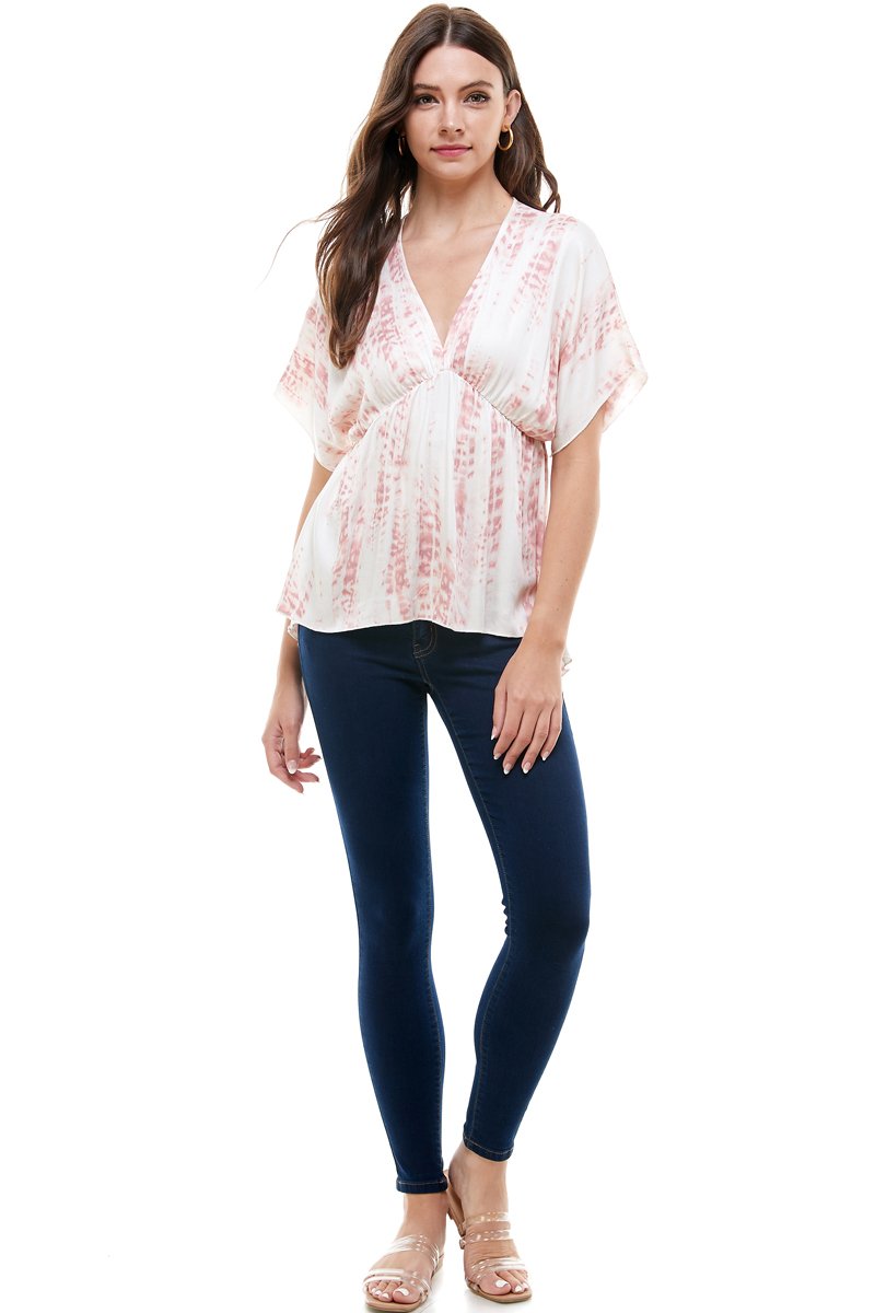 Back View of Flowy Oversized Blouse