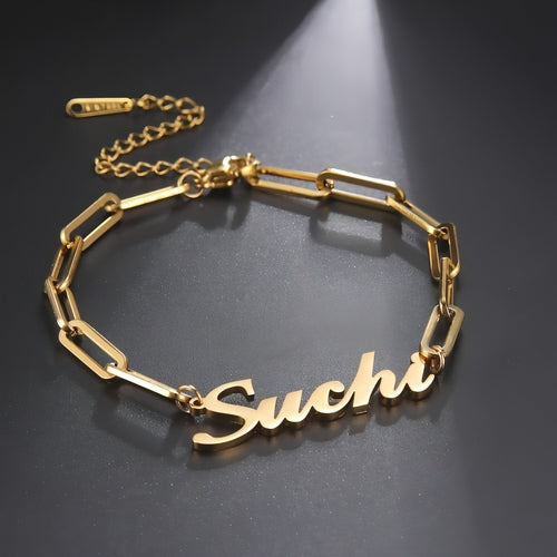 Stylish square chain jewelry in gift box