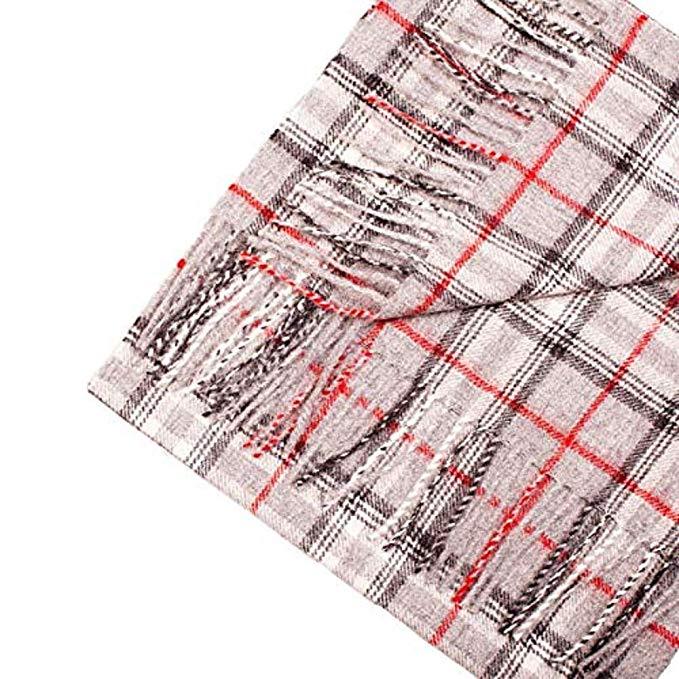 Classic grey scarf made in Peru with luxe fabric feel