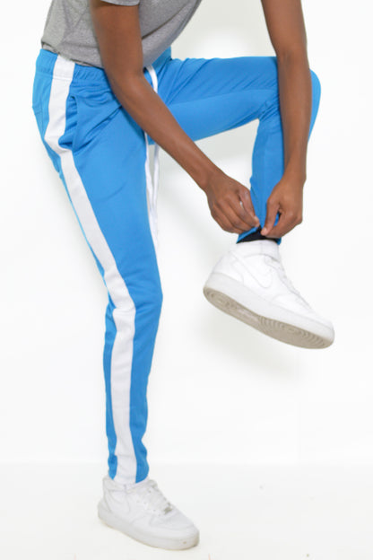 Polyester-spandex blend track pants – stylish and functional