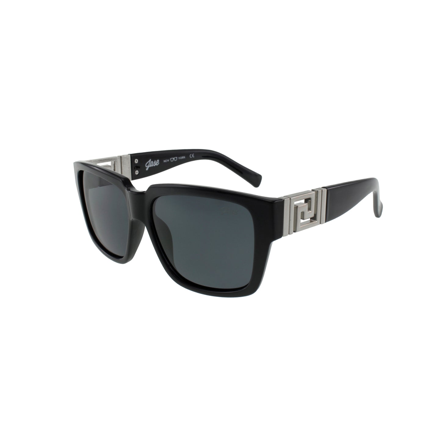 Jase New York Victor sunglasses in silver with rectangular frame