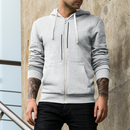 Classic fit striped hoodie for men – bold contrast design