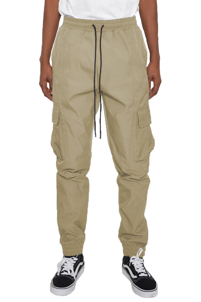 Urban style polyester jogger pants for men