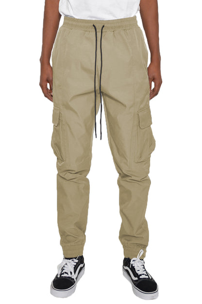 Urban style polyester jogger pants for men
