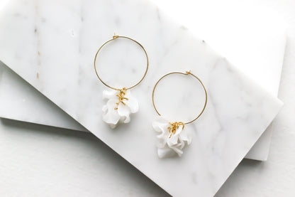 Lightweight gold earrings handmade in Arlington, VA
