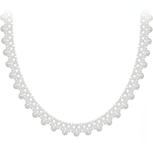 Gift-ready vintage-style pearl necklace with adjustable fit
