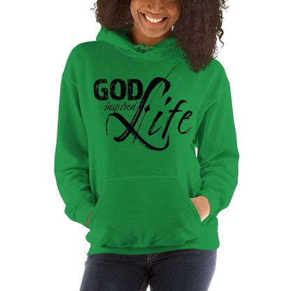 Soft Cotton-Poly Hoodie with Religious Message Print