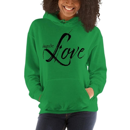 Soft cotton-poly women’s hoodie with drawstring hood